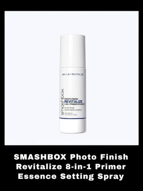 SMASHBOX Photo Finish Revitalize 8-in-1 Primer Essence Black Rose Setting Spray